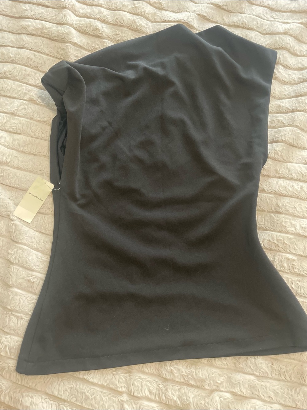 Abercrombie & Fitch asymmetrical black top - Picture 2 of 6